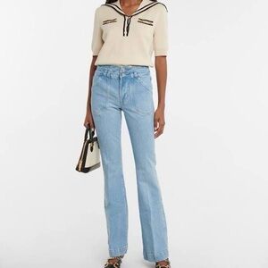 Frame Denim Jeans | Double Button Flare Mid-rise |  Color Cay | Size 27